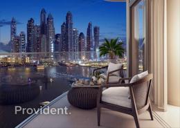Balcony image for: Apartment - 2 bedrooms - 2 bathrooms for sale in Palace Beach Residence - EMAAR Beachfront - Dubai Harbour - Dubai, Image 1