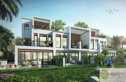 Townhouse - 4 Bedrooms - 4 Bathrooms for sale in Costa Brava at DAMAC Lagoons - Damac Lagoons - Dubai