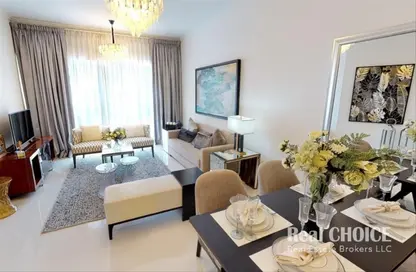 Living / Dining Room image for: Apartment - 1 Bedroom - 1 Bathroom for sale in Carson B - Carson - DAMAC Hills - Dubai, Image 1