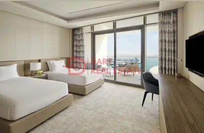 Room / Bedroom image for: Apartment - 2 Bedrooms - 3 Bathrooms for rent in Al Bateen - Abu Dhabi, Image 1