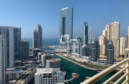 Apartment - 3 Bedrooms - 3 Bathrooms for rent in Manchester Tower - Dubai Marina - Dubai