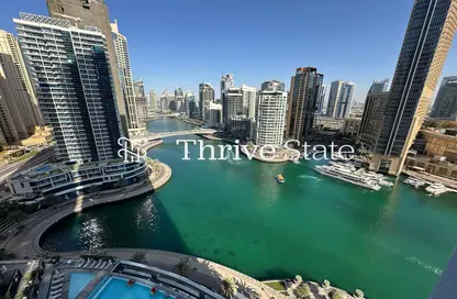 شقة - غرفة نوم - 2 حمامات للايجار في باي سنترال شرق - باي سنترال - دبي مارينا - دبي