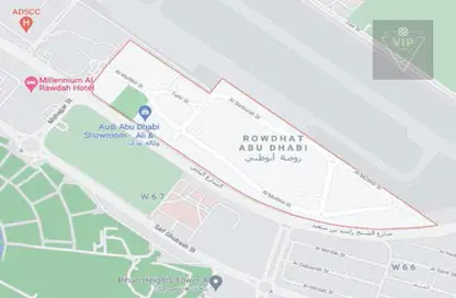 صورة لـ موقع على الخريطة أرض - استوديو للبيع في روضة - شارع المطار - أبوظبي ، صورة رقم 1