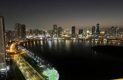 Apartment - 3 Bedrooms - 3 Bathrooms for rent in Beach Tower 1 - Al Khan Lagoon - Al Khan - Sharjah