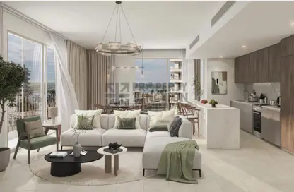 Living Room image for: Apartment - 3 Bedrooms - 3 Bathrooms for sale in Gardenia Bay - Yas Island - Abu Dhabi, Image 1