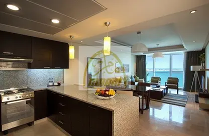 Kitchen image for: Apartment - 1 Bedroom - 2 Bathrooms for rent in Meera MAAM Residence - Corniche Road - Abu Dhabi, Image 1