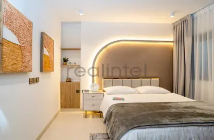 صورة لـ غرفة- غرفة النوم شقة - غرفة نوم - 2 حمامات للبيع في برج العافية الهادئ من WELLCUBE - مثلث قرية الجميرا - دبي ، صورة رقم 1