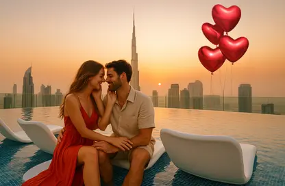 شقة - 2 غرف نوم - 2 حمامات للايجار في فندق ومساكن برج باراماونت - الخليج التجاري - دبي