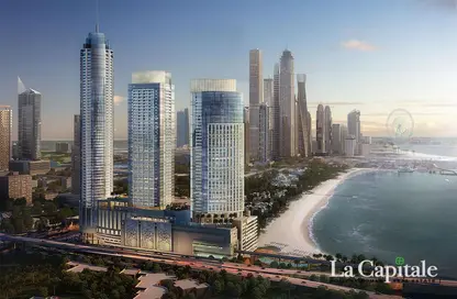 شقة - غرفة نوم - 2 حمامات للبيع في بالم بيتش تاورز 1 - أبراج بالم بيتش - نخلة جميرا - دبي