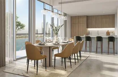 Dining Room image for: Apartment - 1 Bedroom - 2 Bathrooms for sale in Beachgate by Address - EMAAR Beachfront - Dubai Harbour - Dubai, Image 1