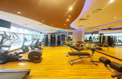 Gym image for: Apartment - 1 Bathroom for rent in Siraj Tower - Arjan - Dubai, Image 1