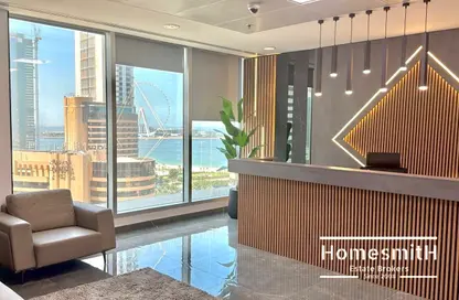 Office Space - Studio - 1 Bathroom for rent in Al Habtoor Business Tower - Dubai Marina - Dubai