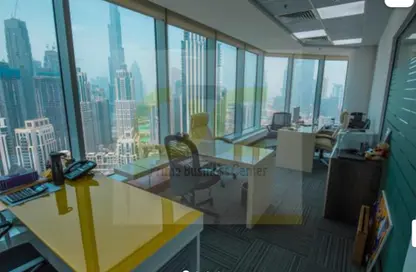 Office Space - Studio - 3 Bathrooms for rent in The Prime Tower - Business Bay - Dubai
