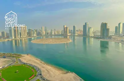 Apartment - 2 Bedrooms - 2 Bathrooms for rent in Beach Tower 1 - Al Khan Lagoon - Al Khan - Sharjah