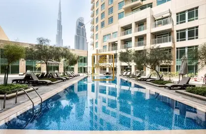 Pool image for: Apartment - 2 Bedrooms - 3 Bathrooms for rent in Burj Views A - Burj Views - Downtown Dubai - Dubai, Image 1