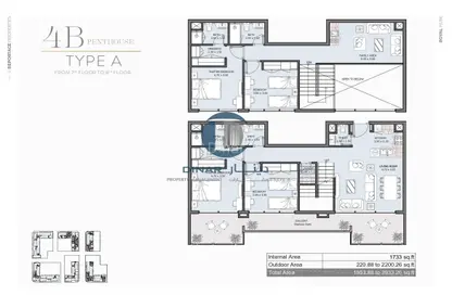 Penthouse - 4 Bedrooms - 5 Bathrooms for sale in Royal Park - Masdar City - Abu Dhabi