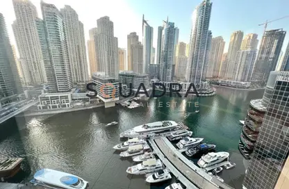 شقة - غرفة نوم - 2 حمامات للايجار في B برج سيلفرين - سيلفيرين - دبي مارينا - دبي