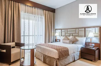Room / Bedroom image for: Hotel  and  Hotel Apartment - 2 Bedrooms - 3 Bathrooms for rent in Sadaf 3 - Sadaf - Jumeirah Beach Residence - Dubai, Image 1