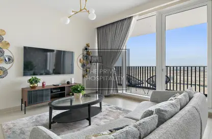 Living Room image for: Apartment - 2 Bedrooms - 2 Bathrooms for rent in Harbour Gate Tower 2 - Harbour Gate - Dubai Creek Harbour (The Lagoons) - Dubai, Image 1