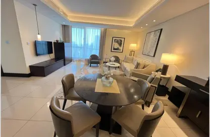 صورة لـ غرفة المعيشة / غرفة الطعام شقة - غرفة نوم - 1 حمام للايجار في فندق برج ليك - العنوان داون تاون - دبي وسط المدينة - دبي ، صورة رقم 1