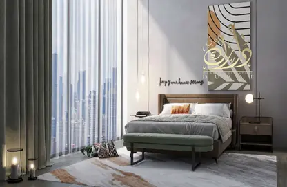 Room / Bedroom image for: Hotel  and  Hotel Apartment - Studio - 2 Bathrooms for sale in Millennium Talia Residences - Al Furjan - Dubai, Image 1
