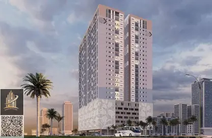 شقة - غرفة نوم - 2 حمامات للبيع في بلوبيل ريزيدنس - العامرة - عجمان