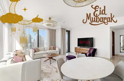 Apartment - 2 Bedrooms - 3 Bathrooms for rent in Boulevard Point - Downtown Dubai - Dubai