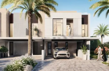 Outdoor House image for: Villa - 3 Bedrooms - 4 Bathrooms for sale in Greenviews 2 - EMAAR South - Dubai South (Dubai World Central) - Dubai, Image 1