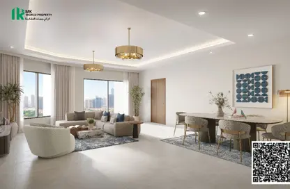 Apartment - 2 Bedrooms - 3 Bathrooms for sale in Tower C1 - Ajman Pearl Towers - Ajman Downtown - Ajman