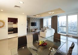 Living / Dining Room image for: Apartment - 2 bedrooms - 2 bathrooms for rent in Barcelo Residences - Dubai Marina - Dubai, Image 1