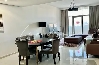 Living / Dining Room image for: Apartment - 3 Bedrooms - 4 Bathrooms for rent in Ghalia - District 18 - Jumeirah Village Circle - Dubai, Image 1