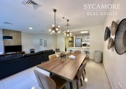 Living / Dining Room image for: Apartment - 3 bedrooms - 4 bathrooms for rent in Marina Wharf 2 - Marina Wharf - Dubai Marina - Dubai, Image 1