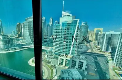 شقة - غرفة نوم - 1 حمام للايجار في برج الزمان والمكان - دبي مارينا - دبي