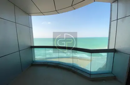 Balcony image for: Apartment - 2 Bedrooms - 4 Bathrooms for rent in Corniche Tower - Ajman Corniche Road - Ajman, Image 1