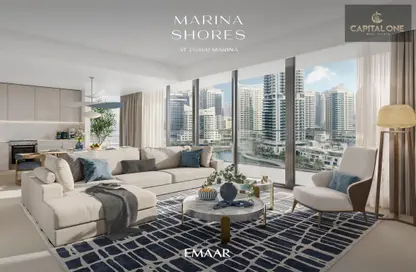 Apartment - 2 Bedrooms - 2 Bathrooms for sale in Marina Shores - Dubai Marina - Dubai