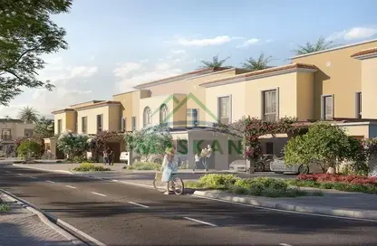 Outdoor Building image for: Townhouse - 2 Bedrooms - 3 Bathrooms for sale in Yas Park Gate - Yas Island - Abu Dhabi, Image 1