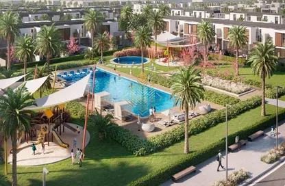 صورة لـ حوض سباحة فيلا - 4 غرف نوم - 5 حمامات للبيع في مروج الفرجان - الفرجان - دبي ، صورة رقم 1