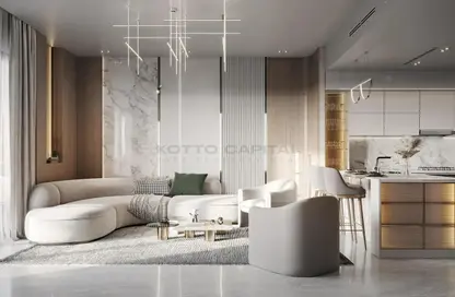 Living Room image for: Apartment - 1 Bedroom - 1 Bathroom for sale in Binghatti Emerald - Jumeirah Village Circle - Dubai, Image 1