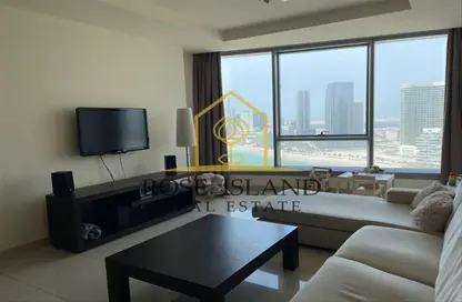 Living Room image for: Apartment - 1 Bedroom - 2 Bathrooms for sale in Sun Tower - Shams Abu Dhabi - Al Reem Island - Abu Dhabi, Image 1