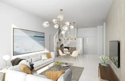 Living Room image for: Apartment - 1 Bedroom - 2 Bathrooms for sale in Pearlz by Danube - Al Furjan - Dubai, Image 1