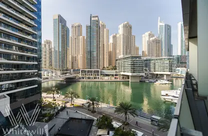 Outdoor Building image for: Apartment - 1 Bathroom for sale in Silverene Tower B - Silverene - Dubai Marina - Dubai, Image 1