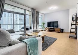 Living Room image for: Apartment - 1 bedroom - 1 bathroom for rent in Blakely Tower - Park Island - Dubai Marina - Dubai, Image 1
