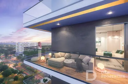 Terrace image for: Apartment - 2 Bedrooms - 2 Bathrooms for sale in Binghatti Corner - Jumeirah Village Circle - Dubai, Image 1