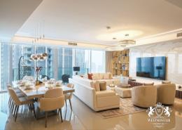 صورةغرفة المعيشة / غرفة الطعام لـ: بنتهاوس - 4 غرف نوم - 6 حمامات للكراء في أوبرا جراند - برج خليفة - دبي وسط المدينة - دبي, صورة 1