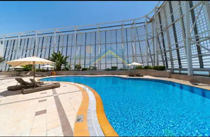 Pool image for: Apartment - 2 Bedrooms - 4 Bathrooms for rent in Al Ain Tower - Khalidiya Street - Al Khalidiya - Abu Dhabi, Image 1