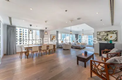 Apartment - 3 Bedrooms - 5 Bathrooms for rent in Marina Quays West - Marina Quays - Dubai Marina - Dubai