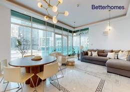 Living / Dining Room image for: Apartment - 2 bedrooms - 2 bathrooms for rent in Opal Tower Marina - Dubai Marina - Dubai, Image 1