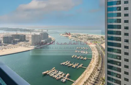 Apartment - 2 Bedrooms - 3 Bathrooms for rent in Beach Tower 1 - Al Khan Lagoon - Al Khan - Sharjah