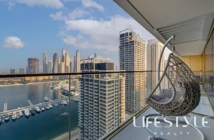 Apartment - 2 Bedrooms - 2 Bathrooms for rent in Grand Bleu Tower 1 - EMAAR Beachfront - Dubai Harbour - Dubai