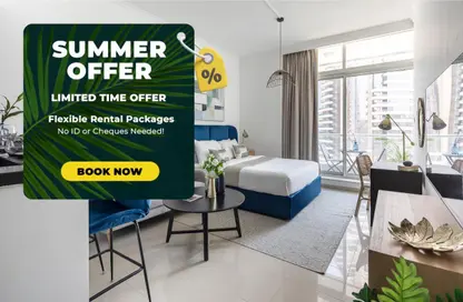 Apartment - Studio - 1 Bathroom for rent in Botanica Tower - Dubai Marina - Dubai